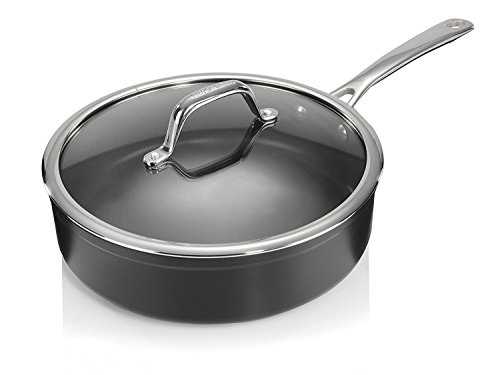 Original Brabantia Profi Pfanne Kasserolle 24 cm mit Deckel Schmor Induktion antihaft