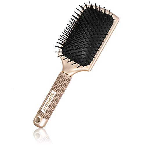 Paddle Bürste,SUPRENT Paddle Brush,Paddelbürste Velvet Touch Paddel-Haarbürste, professionelle Tangling-Haarbürste zum Trocknen, Glätten und Glätten der Haare für alle Haarlängen