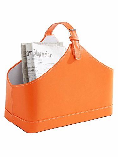 Heine Home Magazin Zeitschriften Zeitungs-Sammler Korb Ständer Ablage Box Halter Orange