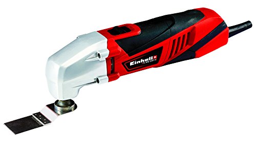 Einhell Multifunktionswerkzeug TC-MG 220/1 E (220 Watt, Drehzahl-Elektronik, Softgrip, magnetische 4-Pin-Werkzeugaufnahme, inkl. Staubabsaugadapter, Dreieckschleifplatte, 1x Schleifpapier)