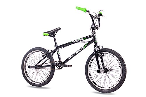 20' Zoll BMX FAHRRAD CHRISSON TRIXER ONE mit 360 Grad Rotor und 4 Pegs inklusive schwarz