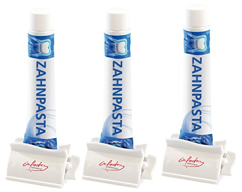 infactory Tubenausquetscher: Praktische Tubenquetscher im 3er-Spar-Pack (Tubenpresse)