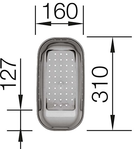 Blanco 214443 Zubehör Kunststoffschale in Trans. Grau