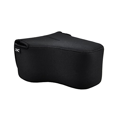 JJC DSLR Kameratasche SLR Spiegelreflex Kamera-Schutzhülle mit Neopren Schutz für Canon EOS 77D 80D 760D 750D 700D 60D Nikon D7500 7200 D7100 D5600 D5500 D5300 mit Objektiv (bis zu 148 x 113 x 188mm)