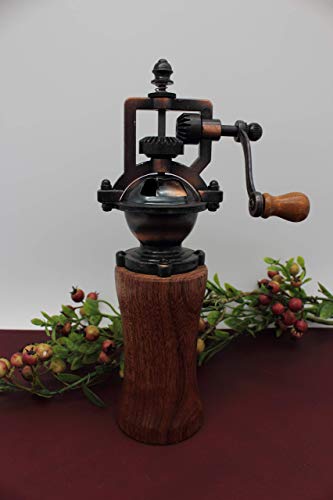 Gewürzmühle aus Holz Pfeffermühle Vintage Salzmühle Einstellbares Mahlwerk Handgedrechselt Unikat aus Mahagoni/Meranti