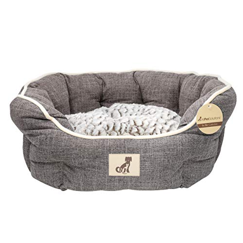 Alfie Range Fleece gefüttert Warm Luxus Hundebett, groß, braun