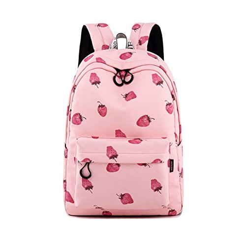Joymoze Klassischer Einfarbiger Wasserdichter Schulrucksack für Teenager Retro Freizeit Rucksack