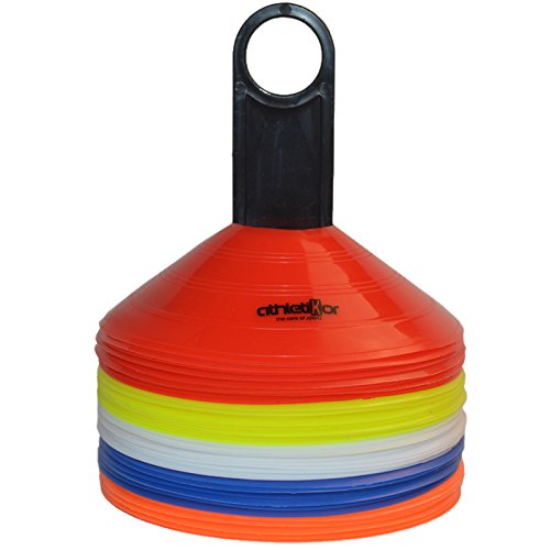 Markierungshütchen 50'er SET, gelb, weiß, blau, rot, orange von athletikor