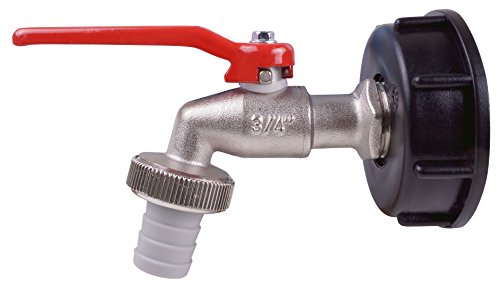 Cornat IBC-Auslaufhahn für Regenwassertanks 3/4' / Garten Bewässerung / FLOR92586