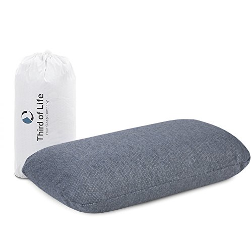 Reisekissen VOLAR QuickDry | Nackenkissen aus Visco-Schaum | Orthopädisches HWS Nackenstützkissen mit thermoregulierendem, schnelltrocknendem Bezug | Kleines Kopfkissen für Reisen, 40x25x10 cm