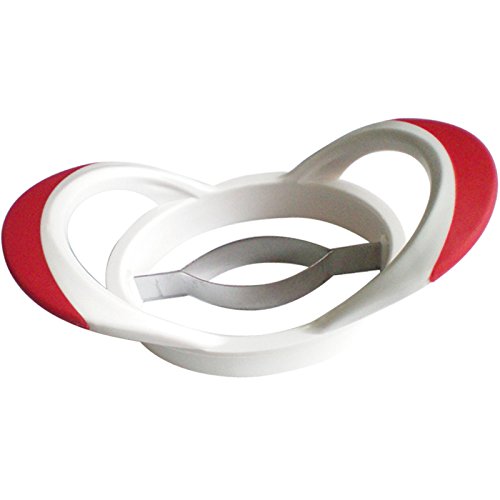 Westmark Mangoteiler, 20 x 10,5 x 6,5 cm, Rostfreier Edelstahl/Kunststoff, Weiß/Rot, 51642270