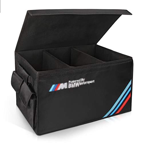 AUTOPRE MODIFY Kofferraum Organizer Auto, Kofferraumtaschen mit Klett & Seitentaschen, Tragbar Multi Fächer Auto Organizer Aufbewahrungstasche für Auto, Wasserdicht - Schwarz