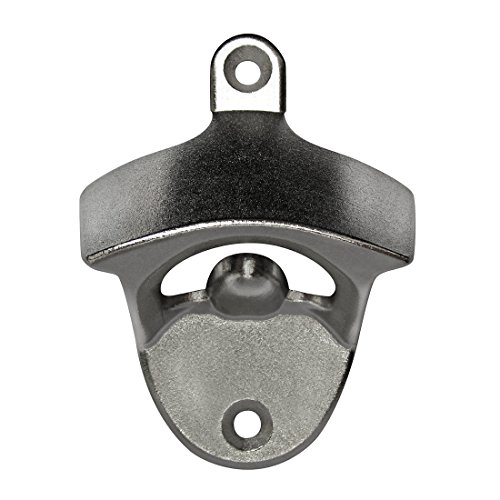 Flaschenöffner Wand Bieröffner Praktische neue Edelstahl 1pcs Wandhalterung Bar Bier Soda Glas Cap Wandflaschenöffner mit Montierte Schrauben(Energieklasse A+])