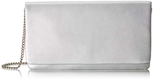 s.Oliver Damen 39.908.94.4651 Clutch, Silber (Silver), 2x13,5x26,5 cm