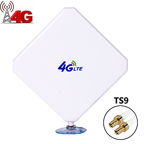 TS9 4G Hochleistungs LTE Antenne 35dBi Netzwerk Ethernet Verstärker-Antenne Richtantenne Signalverstärker Verstärker für Huawei E5372 E398 E3276 E392 E3272 E8278 R212 MF93 R215,Vodafone R215 R212 K5150 K5006Z,ZTE MF821D MF910 MF93E MF827 etc