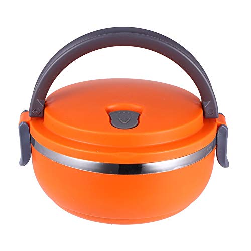 Yosoo Lunchbox Tragbare Isolierung Edelstahl Innendämmung Thermal Leakproof 1/2/3 Fächer mit Griff Foodbehälter Warmhaltebox für Essen (4 Layer, Grün)