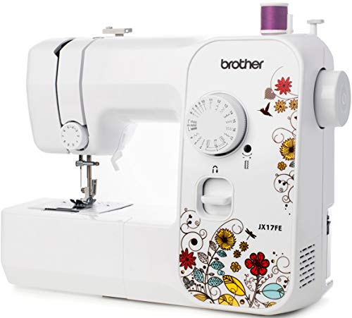 Brother JX17FE Nähmaschine mit 17 Nähprogramme, Freiarm, Automatisches Nähen, Elektrische Nähmaschinen