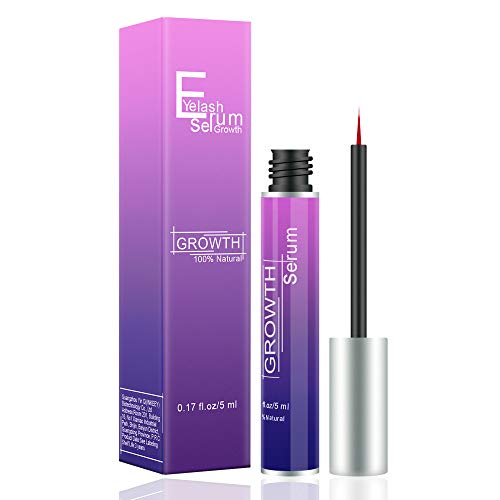 Wimpernserum und Augenbrauenserum Wimpern Booster 5ml Eyelash Growth Serum mit Hyaluronsäure für Wimpernwachstum und Augenbrauenwachstum Natürlich Vegane Bio Naturkosmetik