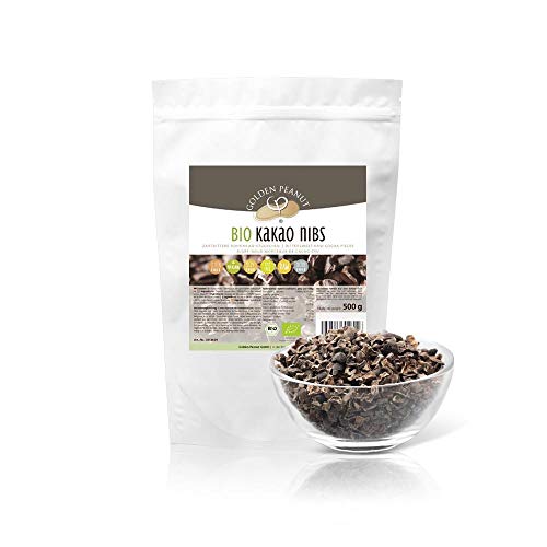 Bio Kakao Nibs 500 g gebrochene Kakaobohne aus Peru vegan Rohkost