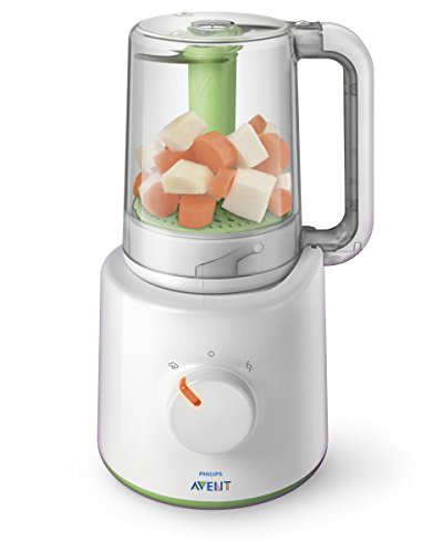 Philips Avent SCF870/20 2-in-1 Babynahrungszubereiter (Dampfgarer und Mixer)