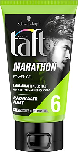 Schwarzkopf 3 Wetter Taft Power Gel, Marathon radikal Starker Halt 6, 5er Pack (5 x 150 ml)
