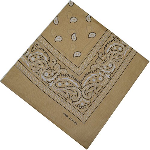 Bandana Halstuch Biker Nikki Tuch Schal Paisley Kopftuch 100% Baumwolle 25 Farben (24er, Gemischt mit unserer Auswahl)