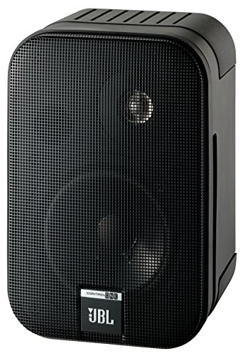 JBL Control One Robuster Kompakter Regallautsprecher Satellitenlautsprecher Studio-Monitor-Lautsprecher (1 Paar) schwarz