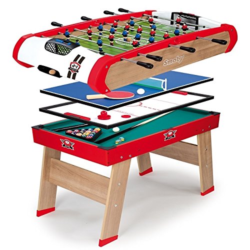 Smoby 640001 - Multifunktions Tischfußball Powerplay 4-in-1