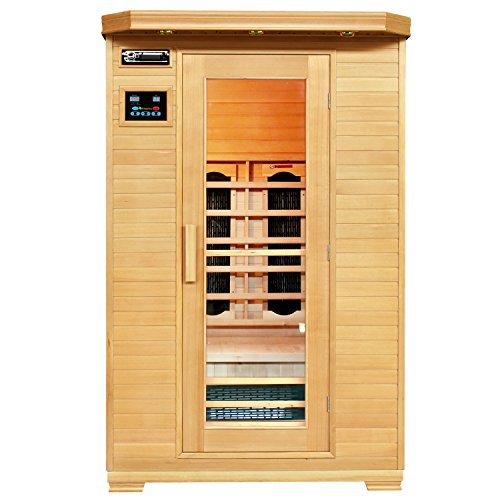 Infrarotkabine Oslo Dual-Heizsystem & Hemlockholz | Infrarotsauna für 2 Personen | ArtSauna
