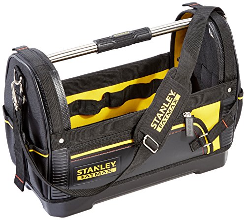 Stanley FatMax Werkzeugtrage, 48x33x22cm, 600 Denier Nylon, wasserdichter Kunststoffboden, ergonomischer Gummigriff, Rahmen stahlverstärkt, verstellbarer Schultergurt, 1-93-951