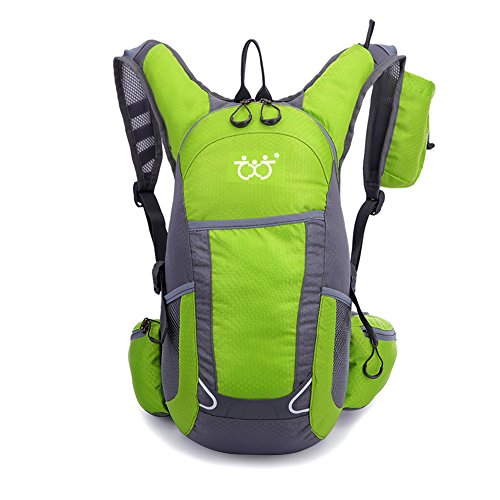 30L Ultraleichter Wasserdicht Outdoor Rucksack Sport Daypack Reiten Tasche Wanderrucksack Trekkingrucksack für Camping, Klettern, Radfahren(5Farbe) (grün-01)