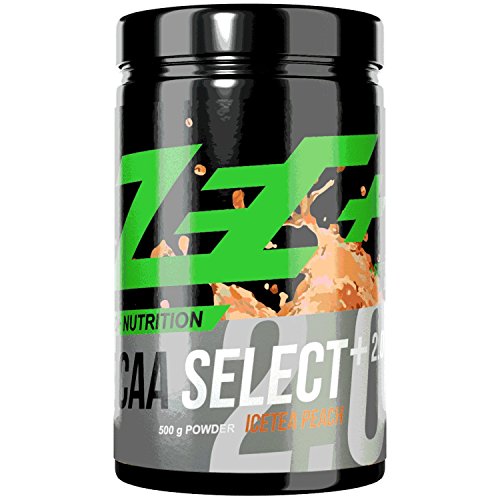 ZEC+ BCAA Select+ 2.0 | instantisierte Aminosäuren | L-Leucin | L-Valin | L-Isoleucin | perfekte Löslichkeit | sensationeller Geschmack | VEGAN | Geschmack ICETEA PEACH