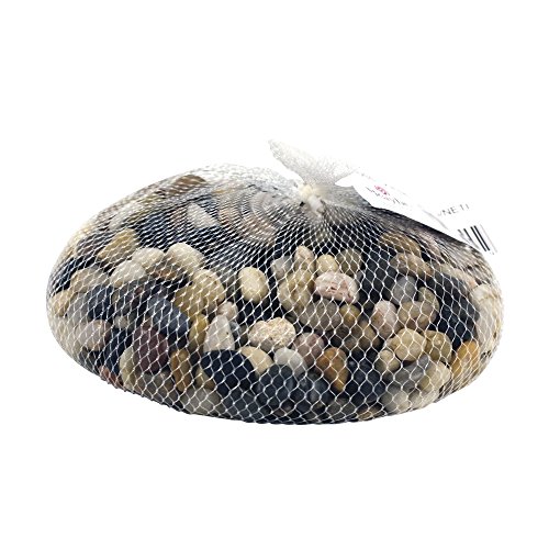 Rayher 8808104 Fluss-Kiesel, Beutel 1kg, m.braun