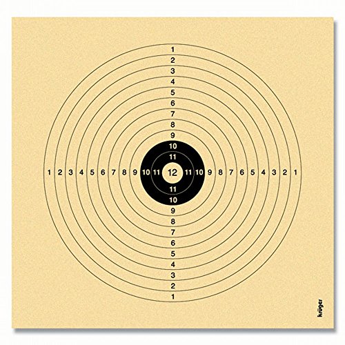 250 Stück Luftgewehrscheiben 14 x 14 cm / Zielscheibe Luftgewehr