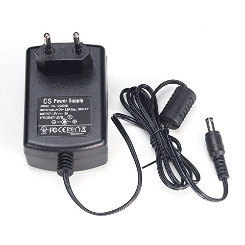 ZOSI DC 12V 2A Netzteil Adapter Trafo Power Supply Netzgerät 5.5mm x 2.1mm EU-Stecker für CCTV DVR Kamera Schwarz …
