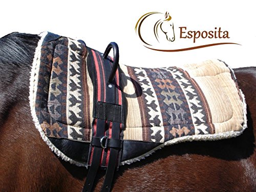 Esposita Reitgurt, Reithilfe mit zwei stabilen Ledergiffen Rot-Schwarz, Gr. Pony