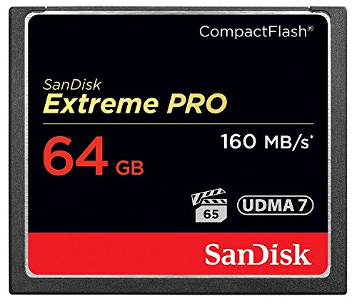 SanDisk Extreme Pro CompactFlash 64GB Speicherkarte (bis zu 160MB/s lesen)