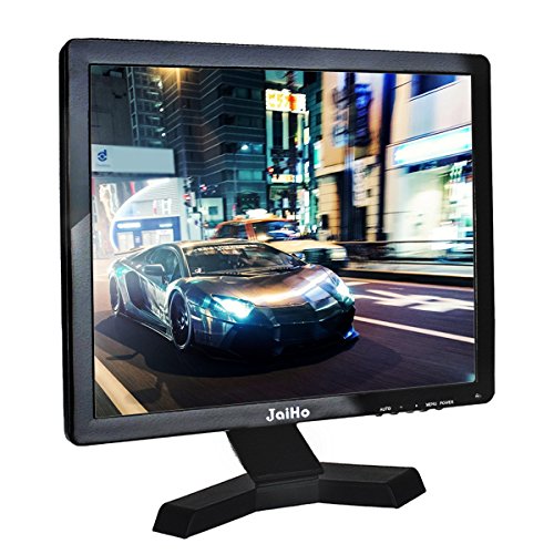 JaiHo 17-Zoll-Breitbild-TFT-LCD-Monitor, 1280x1024 Auflösung 1080P 4: 3 Full HD-Monitor Farbdisplay mit PC/BNC/VGA/AV/HDMI/USB Kopfhörereingang, integrierte Dual-Lautsprecher (17 inch 1280x1024)