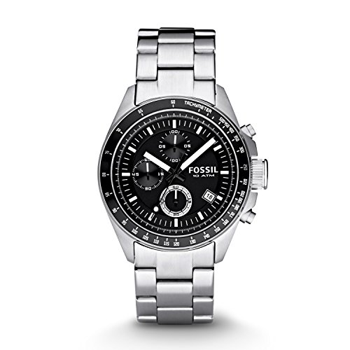 Fossil Herren Chronograph Quarz Uhr mit Edelstahl Armband CH2600IE