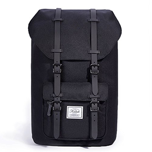KALIDI 17 Zoll  Laptop Rucksack Backpack Schulrucksack für bis zu 15.6 zoll Laptop Notebook Computer Arbeit Campus Studenten Outdoor Reisen Wandern mit Großer Kapazität (Schwarz)