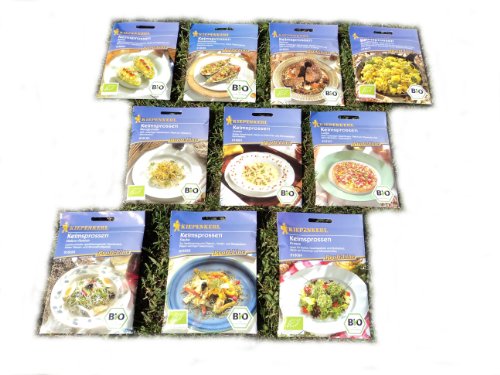 Keimsprossen-Sortiment 10 Bio Sorten