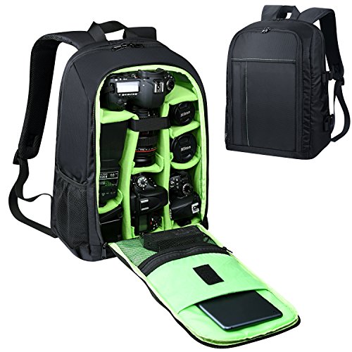 Estarer Kamerarucksack Fotorucksack SLR/DSLR/Spiegelreflex Wasserabweisend 15,6'' Kamera Rucksack mit Laptopfach Regenhülle Stativhalterung