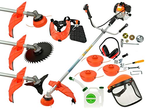 Benzin Motorsense 6 PS JOHN GARDENER Freischneider Rasentrimmer Trimmer Leicht Benzin Gartenwerkzeug Rasenmäher Freischneider