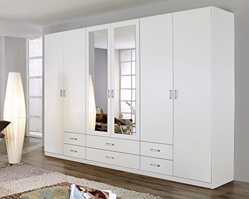 Rauch 5F64 Drehtürenschrank / 6-türig / B 271 H 210 T 54 cm / Korpus/Front: alpinweiß