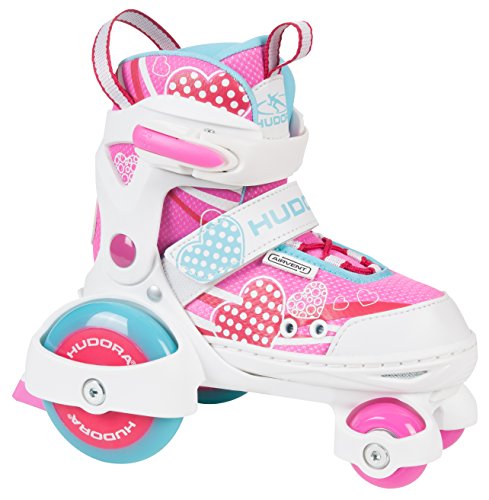 HUDORA Rollschuhe My First Quad 2.0 Girl, Gr. 26-29 - Roller-Skates Mädchen - 22042
