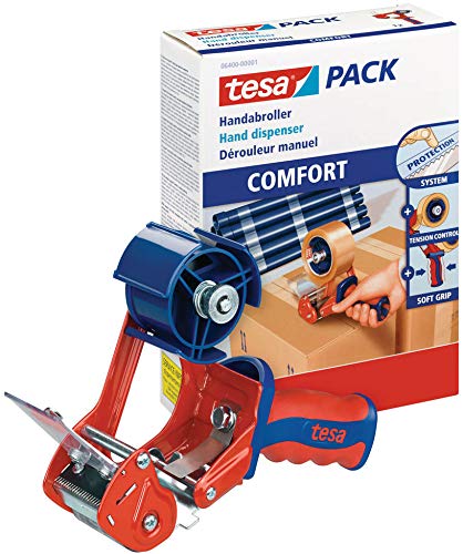 tesa 6400 Packband Handabroller Packbandabroller Klebebandabroller Comfort, Menge:1