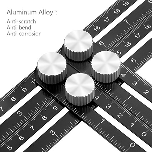 Winkelmesser, Preciva Angleizer Vorlage Werkzeug Mehrwinkel Lineal Messgerät aus Alulegierung für Pflaster- /Fliesen- und Holzarbeiten