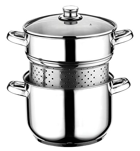 Nudeltopf Pastatopf Spargeltopf Höhe 25cm Spaghetti Topf mit Sieb Kochtopf Induktion von Smartweb