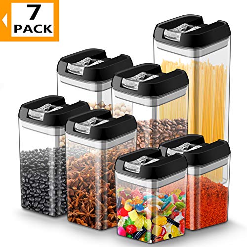 Vorratsdosen für Lebensmittel 7 teilige Set, JOLVVN Vorratsbehälter mit luftdichtem Deckel Frischhaltedosen aus langlebigem Kunststoff, BPA-frei, um Lebensmittel frisch zu halten
