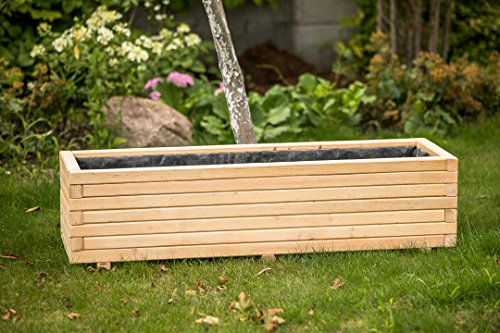 Larisa Blumentopf, Blumenkasten, Pflanzkasten auf Holz ! Hit 40 bis 120 cm !!! (120x40x30,5)